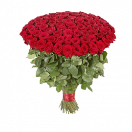 Букет красных роз Эквадор 51 штука 70 см